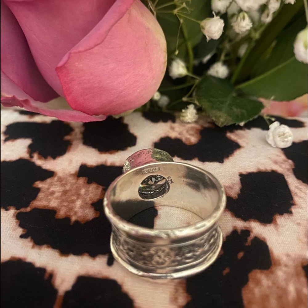 Silpada Sterling Silver ‘Queen For a Day’ ring w/ Cubic Zirconia R2208 -RETIRED- - Picture 5 of 8